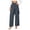 Gray, variant on Women's Wide Leg Pants High Waisted Tie Waist Wrap Pants with Pockets Casual Solid Color Daily Pants Beige