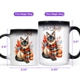 thumbnail image 4 of Hello Fall Siamese Scarf Welcome Autumn with Leaves Pumpkins Heat Color Changing Mug Cat Lover Kitten Owner Gifts Magic Coffee Mug - 00011, 4 of 4