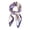 Purple, variant on YUEHUA Silk Scarf Bandana Women Square Satin Hair Wrap Head Scarf Lightweight Neck Scarves Floral Design