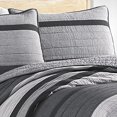 thumbnail image 2 of Nautica | Vessey Collection | 100% Cotton Reversible and Light-Weight Quilt Bedspread, Pre-Washed for Extra Comfort, Easy Care Machine Washable, Twin, Grey, 2 of 3