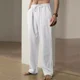 thumbnail image 4 of Pantalones Casuales De Lino De Algodón Sueltos Para Hombre, 4 of 8