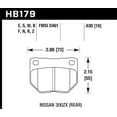 thumbnail image 2 of Hawk 2/1989-1996 Nissan 300ZX Base (Excl. Turbo) HPS 5.0 Rear Brake Pads, 2 of 3