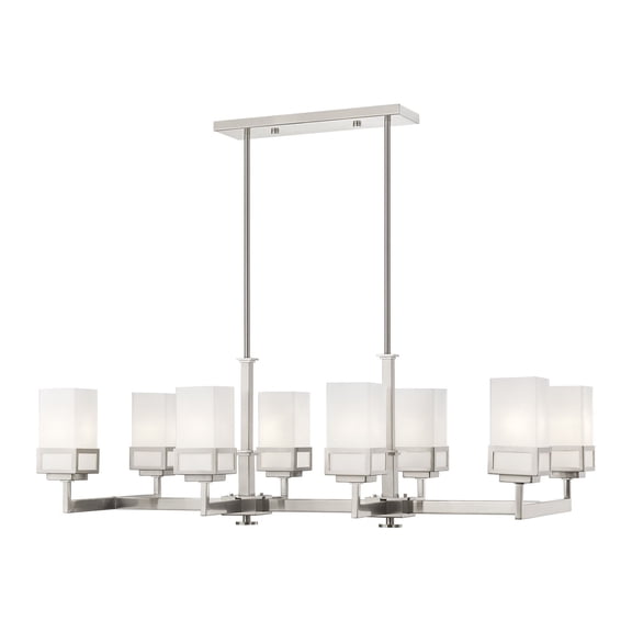 Livex Lighting - Harding - 8 Light Linear Chandelier in Modern Style - 17.75