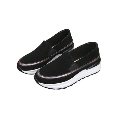 

Colisha Women Loafers Comfort Casual Shoe Slip On Flats Driving Slip-Resistant Moccasins Non-Slip Walking Shoes Black 5