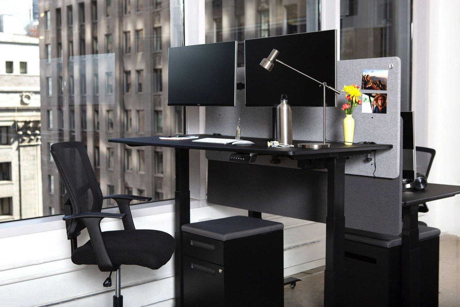 Luxor Récupère le Panneau de Confidentialité de Bureau de 48 Po de Largeur x 24 Po de Hauteur - Bleu