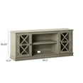 thumbnail image 4 of Twin Star Home Modern Farmhouse TV Stand for TVs up to 65”  with Glass Doors, West Point Pine, 4 of 6