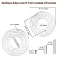 thumbnail image 2 of 2 Pack Light Fixture Mounting Brackets, Ceiling Light Mounting Plate, 2 of 5
