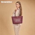 thumbnail image 6 of Montana West Tote Bags for Women Purses and Ladies Handbags Medium Size Shoulder Bags with Zipper,Purple, 6 of 6
