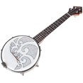 thumbnail image 2 of 26 Inch Banjo Banjolele Ukulele 4String VintagePlated with Carrying Bag Electronic Tuner, 2 of 8