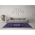 thumbnail image 3 of Ahgly Company Indoor Round Persian Blue Traditional Area Rugs, 6' Round, 3 of 4