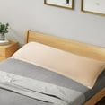 thumbnail image 5 of Linen Pillowcase, Washed Fabric Long Pillow Cover 18.89" X 59.05", Soft and Friendly Double Case for Pillow Core, Ideal for Bedroom or Sofa Use, Ihhxbz | Beige, 5 of 8