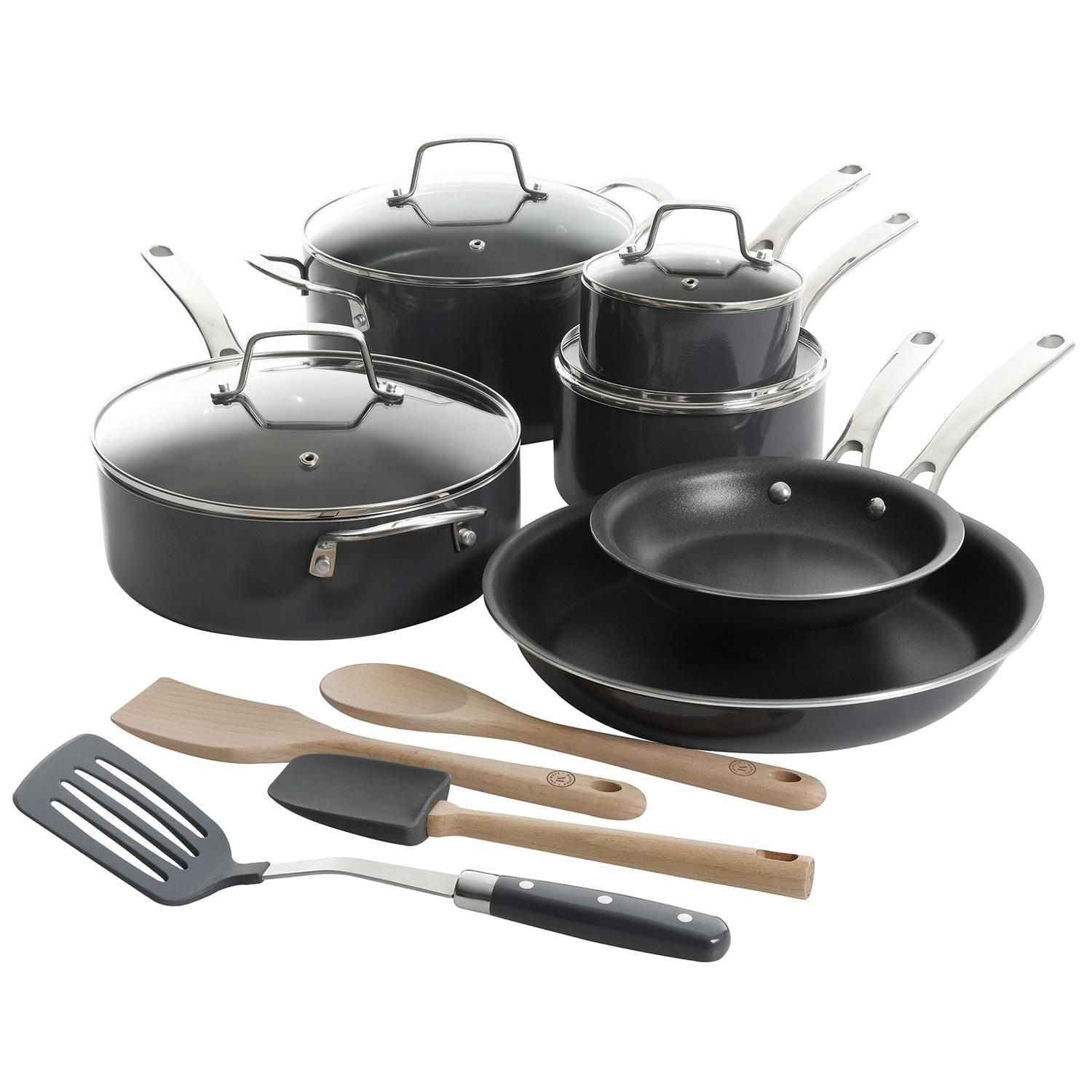 Mse Cookware Martha Stewart 14 Piece Cookware Set Grey - Walmart.ca