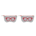 thumbnail image 2 of stanreset for Zipper Eye Glasses Case Pouch Bag Box Storage Felt Cloth ch red 2PCS, 2 of 6