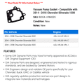 thumbnail image 2 of Vacuum Pump Gasket - Compatible with 2014 - 2018 Chevy Silverado 1500 2015 2016 2017, 2 of 2