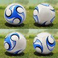 thumbnail image 4 of 1 balón de fútbol de tamaño 4, resistente al desgaste, duradero, suave, de poliuretano, para entrenamiento de fútbol al aire libre, sin costuras, suministros para juegos de entrenamiento grupal, 4 of 5