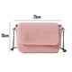 thumbnail image 2 of Bolso pequeño de peluche para mujer, regalo de Navidad, bolso de mensajero de moda, bolso de peluche con cadena, color rosa, 2 of 5
