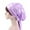 Light Purple, variant on Women Soft Satin Head Scarf Sleeping Cap Bonnet Headwear Turbans Long Hair Headwraps Cancer Printing Hat