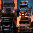 thumbnail image 2 of Car Devil's Eye LED Matrix Panel: 35×7 in Black Flexible Light, 1536 RGB Lamp Beads, APP Customization+Remote Switch, for Truck/Shop Decoration, 2 of 8
