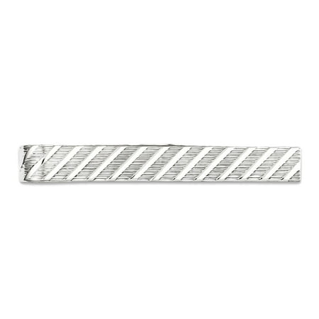 Men's 925 Sterling Silver Brushed Tie Bar