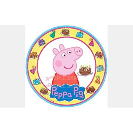 Peppa Pig Birthday Edible Image Photo 8 Round Cake Topper Sheet
