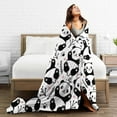thumbnail image 5 of Panda Throw Blanket Soft Cozy Fuzzy Panda Blanket Lightweight Warm Fleece Plush Panda Blanket Panda Gifts for Kids Women Girls Bed Decor 40"X50", 5 of 6