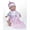 White & Pink, variant on 11 in. La Baby Mini Soft Body Baby Doll with Blanket & Pacifier, White