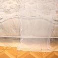 thumbnail image 2 of Rdeghly Luxury Princess Four Corner Post Bed Canopy Mosquito Netting, White, Three Side Openings, 1 Count, 2 of 8