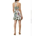 thumbnail image 3 of INSPIRE CHIC Women's 2 Piece Outfits Floral Halter Neck Crop Top with Short Skirt Set S White, 3 of 5