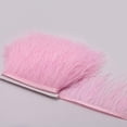 thumbnail image 4 of 2 Colors 's Feather For Sewing Craft 1 Yard Violet Pink Macarena Ribete de plumas de avestruz, 4 of 8