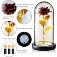 thumbnail image 3 of Qoosea Mothers Day Gifts for Mom, Rose Flower Gifts For Women, Forever Rose In Plastic Dome Valentines Day Gifts For Her, Anniversary Birthday Gifts, Room Decor Red, 3 of 6