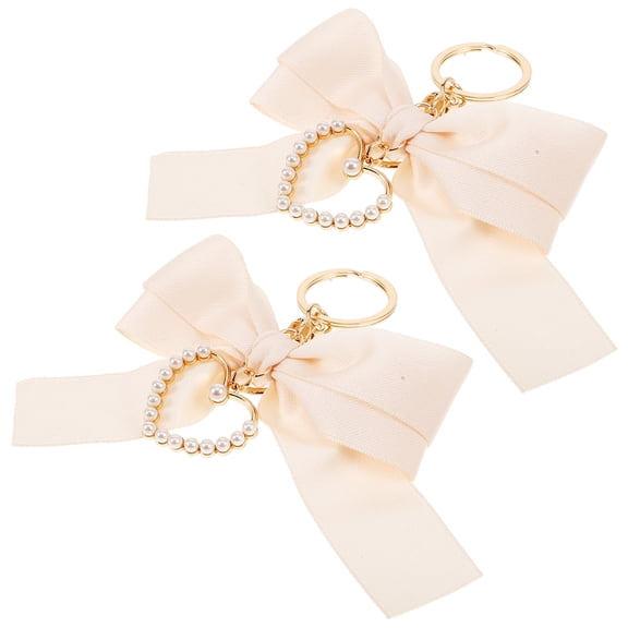 WRITWAA 2-Pack Elegant White Metal Bag Charms Accessories for Women, Stylish Everyday Purse Decorations