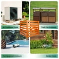 thumbnail image 3 of 3-Panel Air Conditioner Fence with Metal Stakes, 36'' H X 36" W No Dig Privacy Fence, Outdoor Wood Privacy Screens, Ideal Outdoor Privacy Wall for Outside Living Space, 3 of 8
