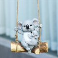 thumbnail image 4 of Moyic Koala colgante de resina para exteriores, adorno colgante para patio, simulación impermeable, columpio de oso Koala para amigos y familiares Decoración del hogar No.1 Moyic HA039910-01, 4 of 6