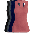 thumbnail image 1 of SET DE 4 BLUSAS CAMISETA PARA DAMA SURTIDO EN COLOR SIN MANGAS UNITALLA, 1 of 5