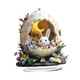 thumbnail image 3 of Adorno de conejito de Pascua, decoración de huevos de Pascua, decoración rústica para el hogar, conejo 2D 18x20cm, 3 of 9