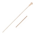 thumbnail image 1 of 14k Pink Gold Cable Link Chain 0.8mm 18 in, 1 of 3