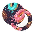thumbnail image 2 of Bingfone13 inch Padded Round Bar Stool Cover Cushion with Elastic Fabric Round Chair Seat - Donuts1, 2 of 7
