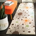 thumbnail image 3 of SAFAVIEH Soho Danielle Fire Works Wool Area Rug, Ivory/Multi, 2' x 3', 3 of 10