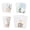 Clear*12, variant on Grusce 12/24Pcs Clear Plastic Envelope with Snap Closure 4 Size Waterproof Transparent Sticker Organizer Pouch Scrapbook Stamp Storage Pocket for Washi Tape Stamping Supplies