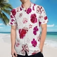 thumbnail image 5 of High Quality Hawaiian Shirts for Men Short Sleeve Aloha Beach Shirt Floral Summer Casual Button Down Shirts Blouses XW7SBX, 5 of 7
