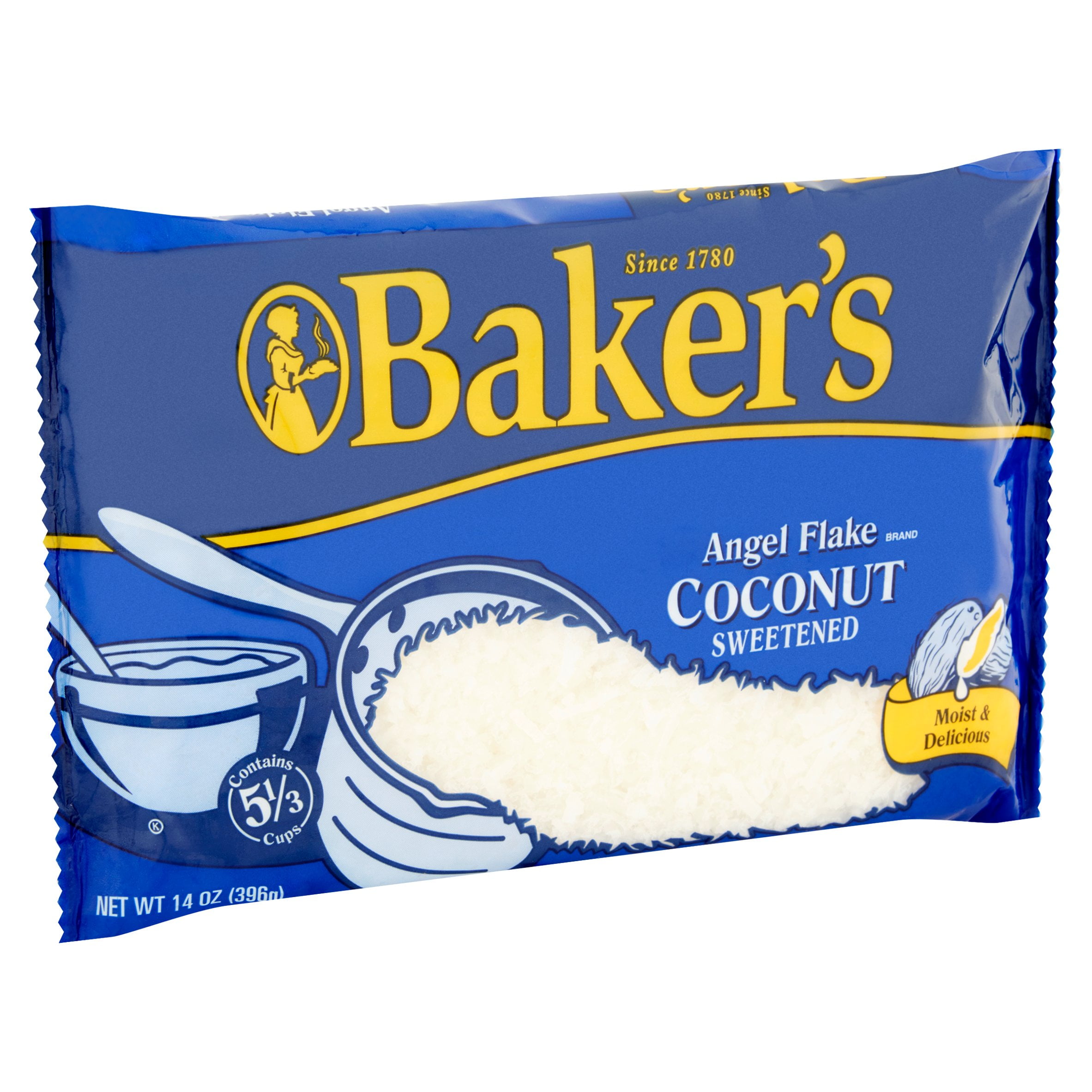 angel flake coconut can size