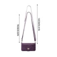 thumbnail image 3 of ZZkhGO Versatile Leather Handbag, Hanging Strap Backpack with Carrying Handle Card Slot, Convertible Purse for Daily Commute Travel Office, Purple, 3 of 7