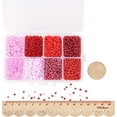 thumbnail image 4 of 4200 Pcs Perles de Rocaille en Verre Multicolores 8/0 Perles Rondes Poney Mini Entretoise Perles Tchèques Diamètre 3 mm pour Fabrication de Bijoux, 4 of 7