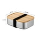 thumbnail image 2 of Caja de comida cuadrada de gran capacidad, caja bento ecológica con divisores para el trabajo, el gimnasio y la escuela, 2 of 6