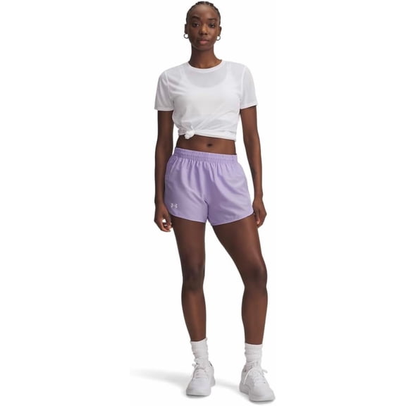 Under Armour Women's Fly by Shorts, (538) Transparent/Transparent/Reflective, Large
