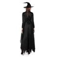 thumbnail image 4 of Vestido Medieval de bruja negra para mujer, disfraces de Halloween de mago gótico, Sexy, aterrador, Wicca, 4 of 4
