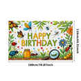 thumbnail image 3 of Colorful Bug Themed Happy Birthday Banner Background Backdrop Party Supplies for Photography Props Kids Birthday Party Decorations Outdoor Celebrations Indoor Decor Events, 3 of 8