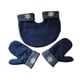 thumbnail image 3 of Guantes de invierno cálidos para hombre y mujer, para senderismo en climas fríos. Azul, 3 of 9