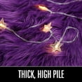 thumbnail image 6 of Junovo Luxury Fluffy Area Rugs Areary Rug for Bedroom Shaggy Rugs Area Carpet for Living Room Bedroom Room,3'x5',Purple, 6 of 7