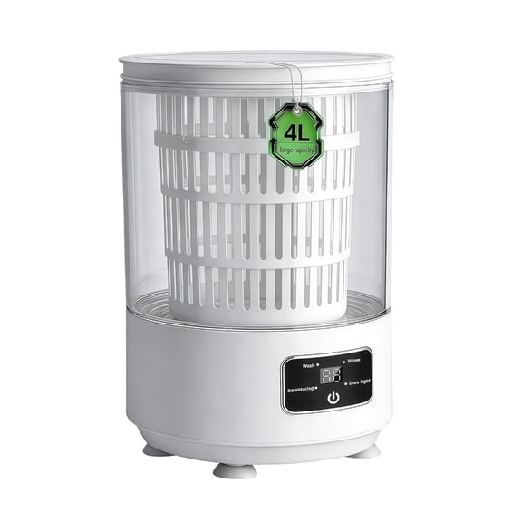BQBQERT Portable Rechargeable Small Washing Machine ABS Texture Quiet Operations